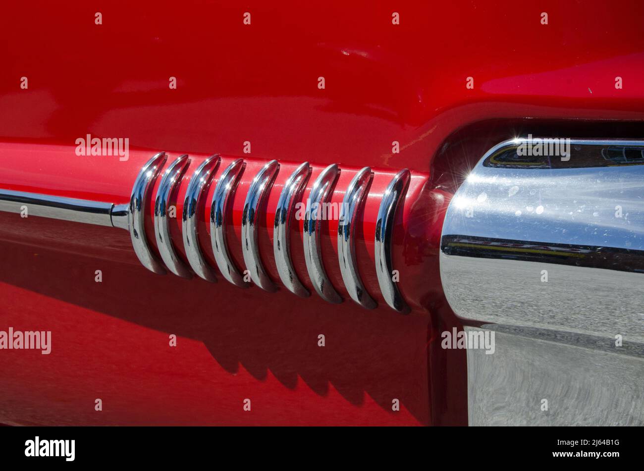 Hood ornament red vintage car hi-res stock photography and images - Alamy