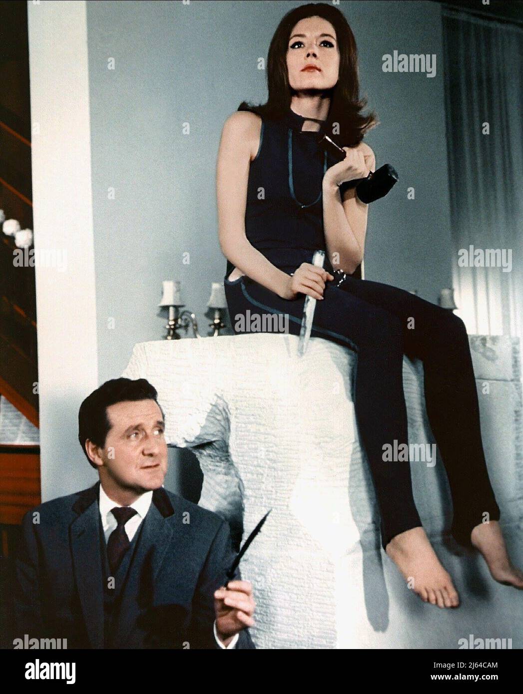 MACNEE,RIGG, THE AVENGERS, 1967 Stock Photo