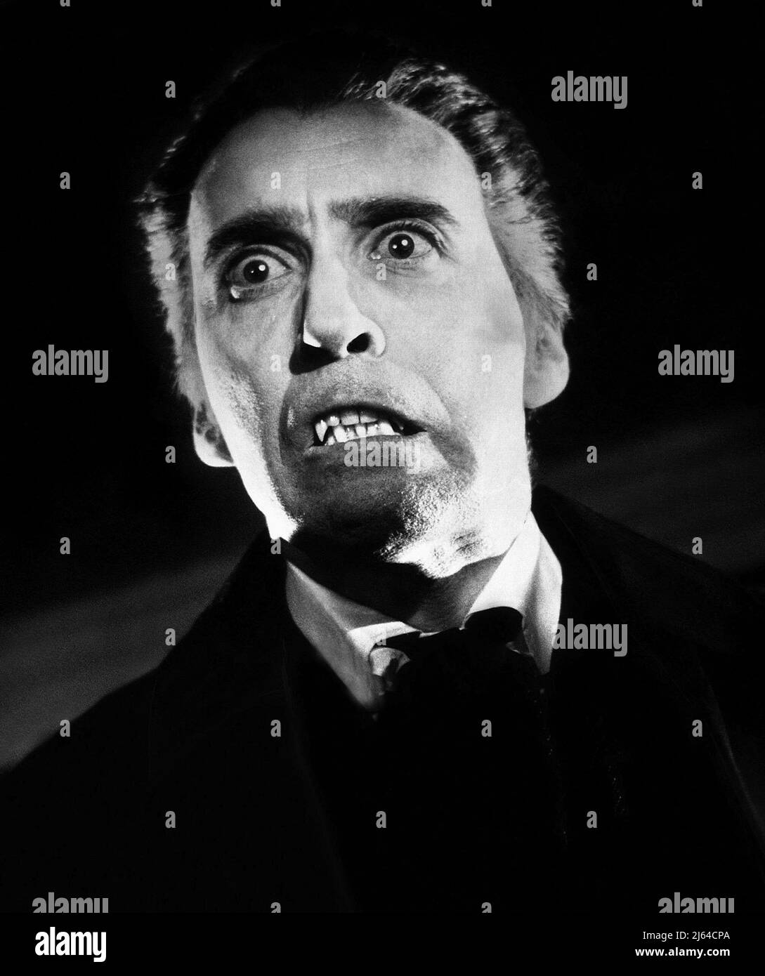 Christopher lee dracula prince darkness Black and White Stock Photos