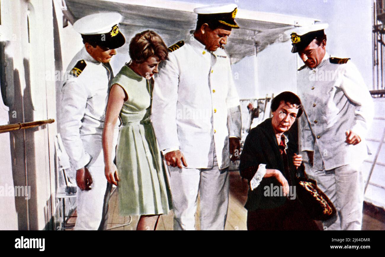 WILLIAMS,LAYE,JAMES,CANNON,CONNOR, CARRY ON CRUISING, 1962 Stock Photo