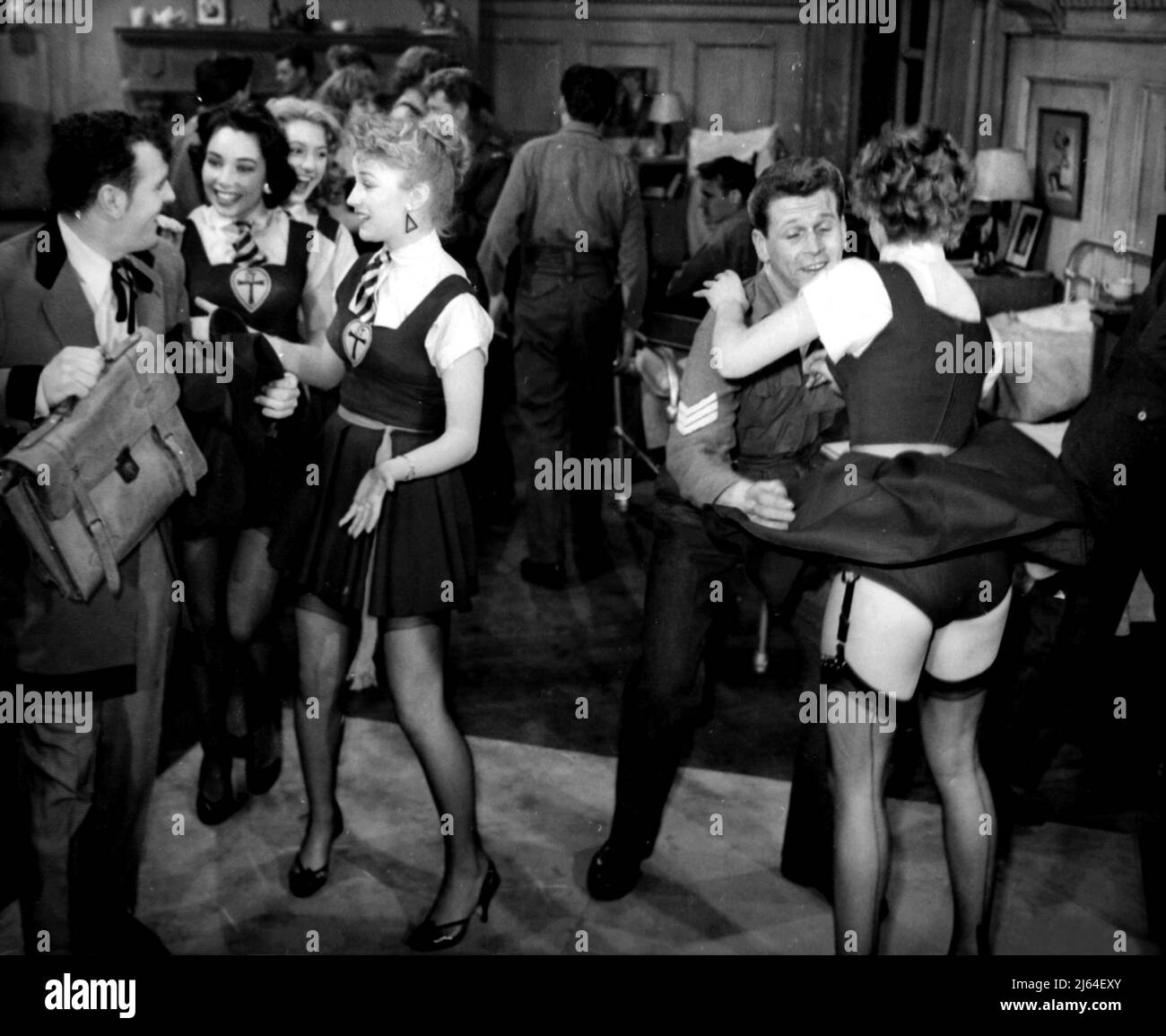 COLE,RUSSELL,READ,HAMMOND,LAYE, BLUE MURDER AT ST. TRINIAN'S, 1957 Stock Photo