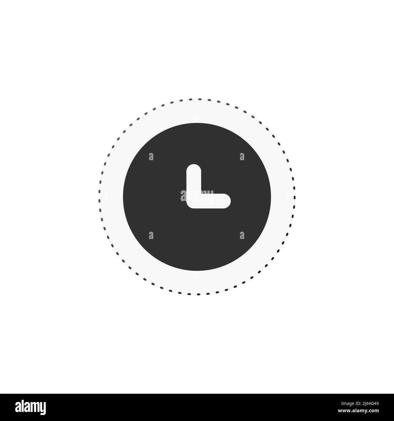 Clock timing circle icon. Alarm Clock symbol, chronometer stopwatch