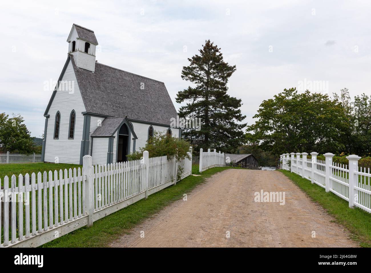 Anglican church of Kings Landing, an historic museum village of the
