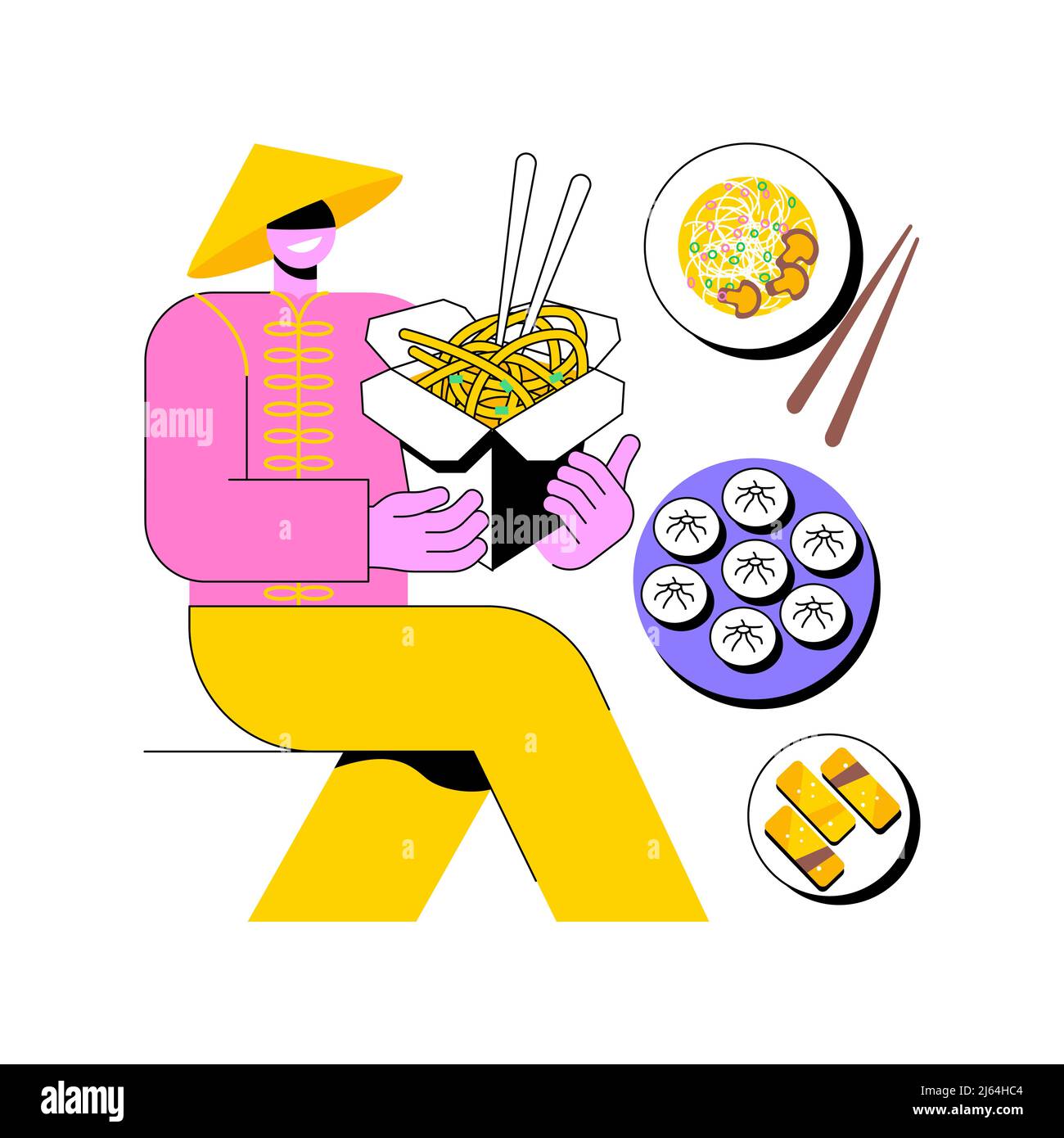 Chinese Food Abstract Concept Vector Illustration Takeout Asian Food Chinese Food Abstract Concept Vector Illustration Takeout Asian Food