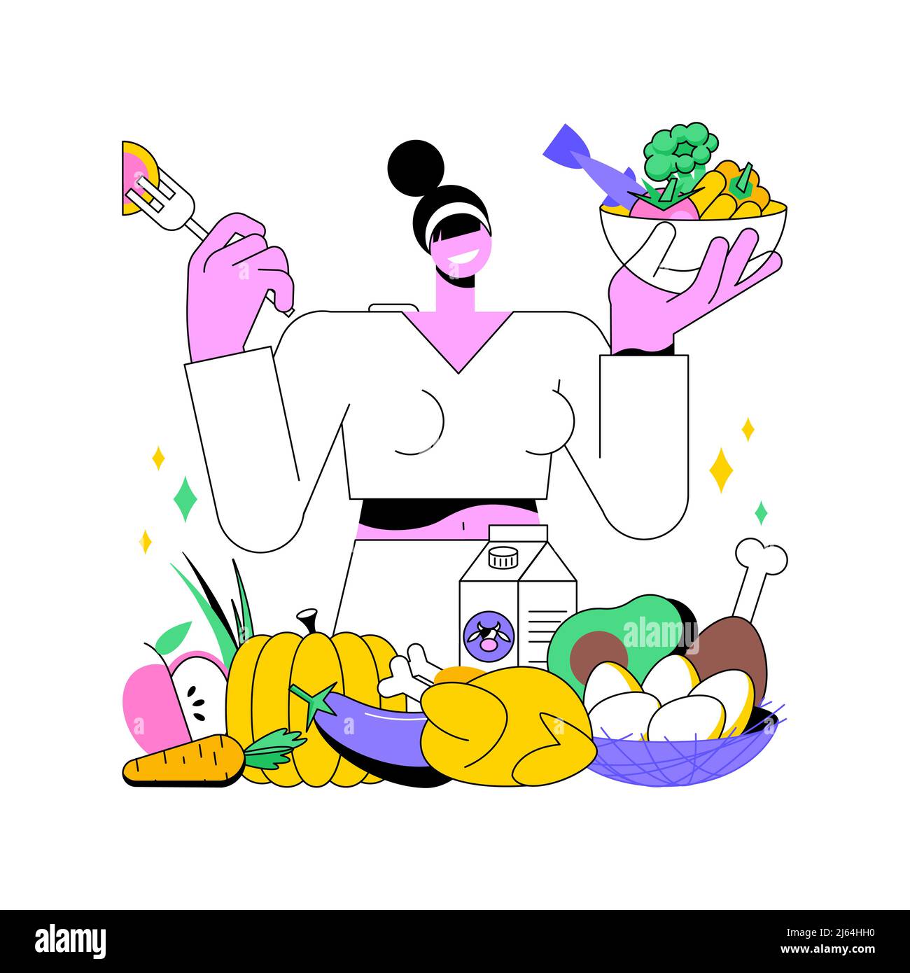 Dukan Diet Abstract Concept Vector Illustration Weight loss Diet Low Carb Food Diet Plan Fat dukan-diet-abstract-concept-vector-illustration-weight-loss-diet-low-carb-food-diet-plan-fat