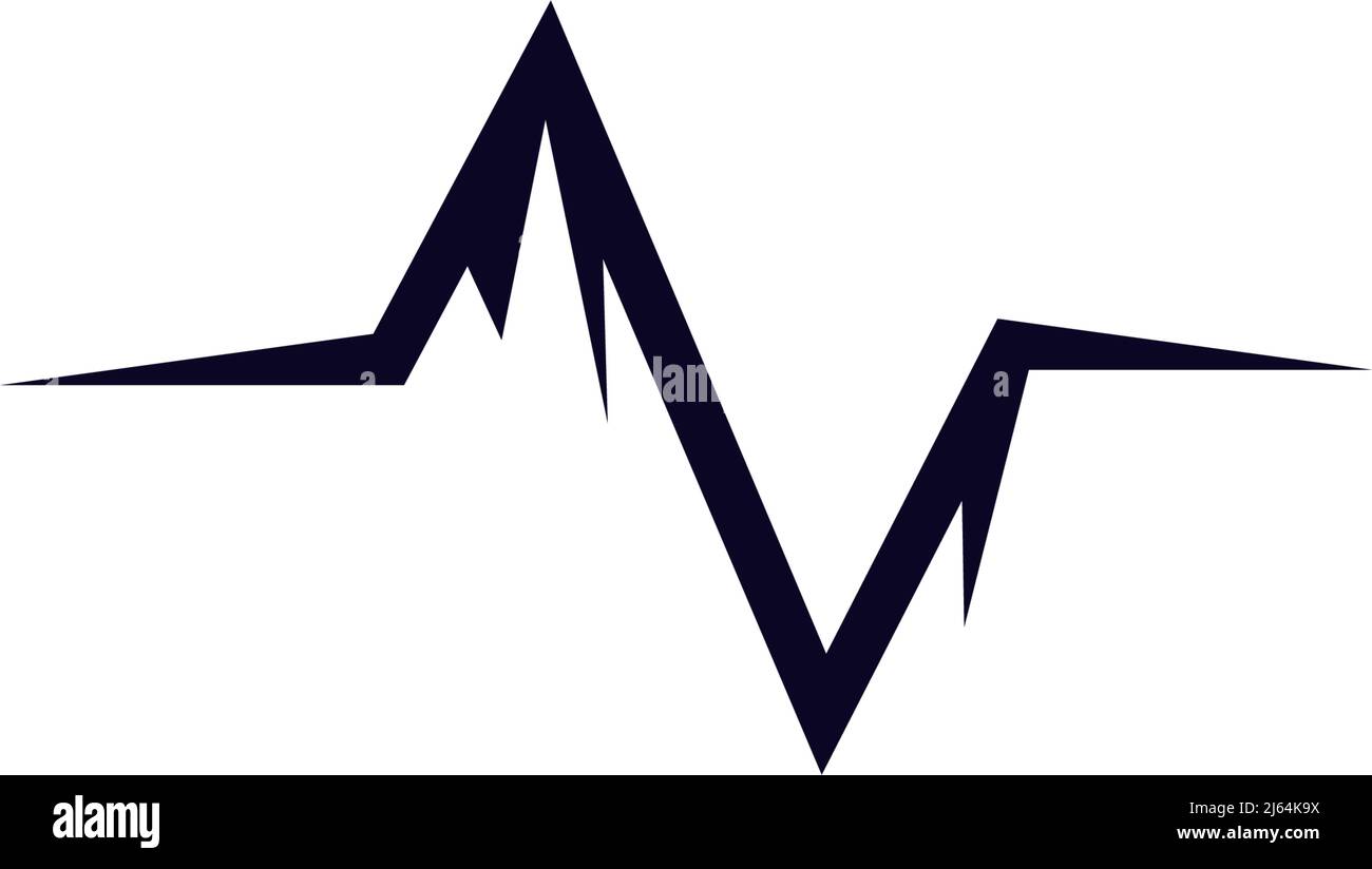Mountain icon logo design vector template Stock Vector