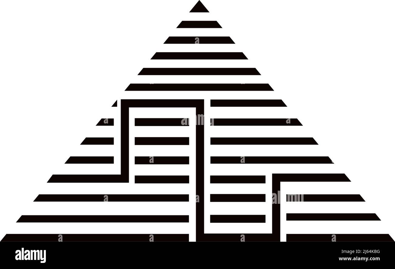 Triangle biphasic waveform anodal vector logo design Stock Vector
