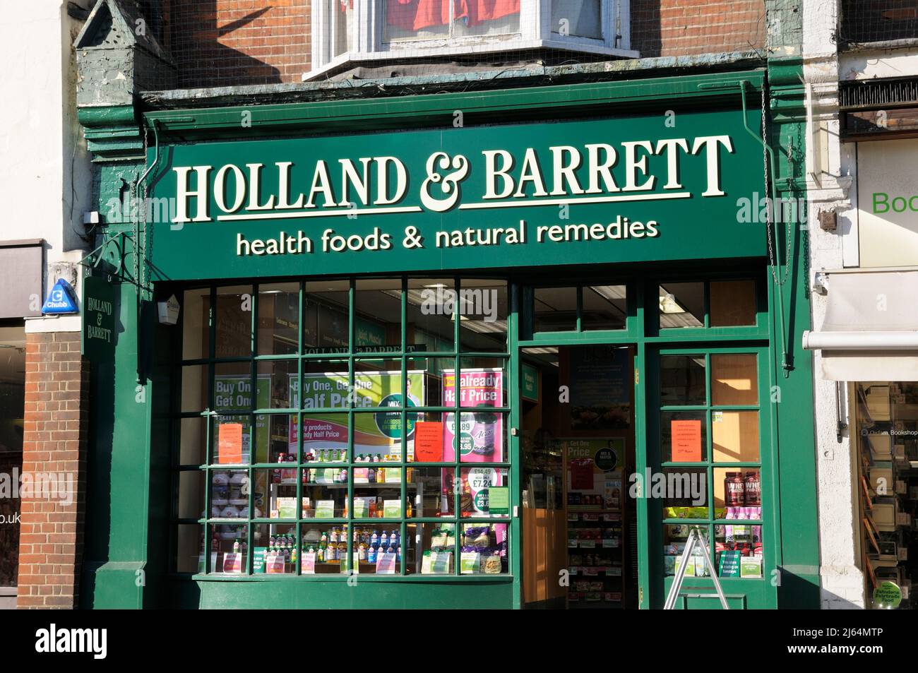 Holland and Barrett health food store Stock Photo