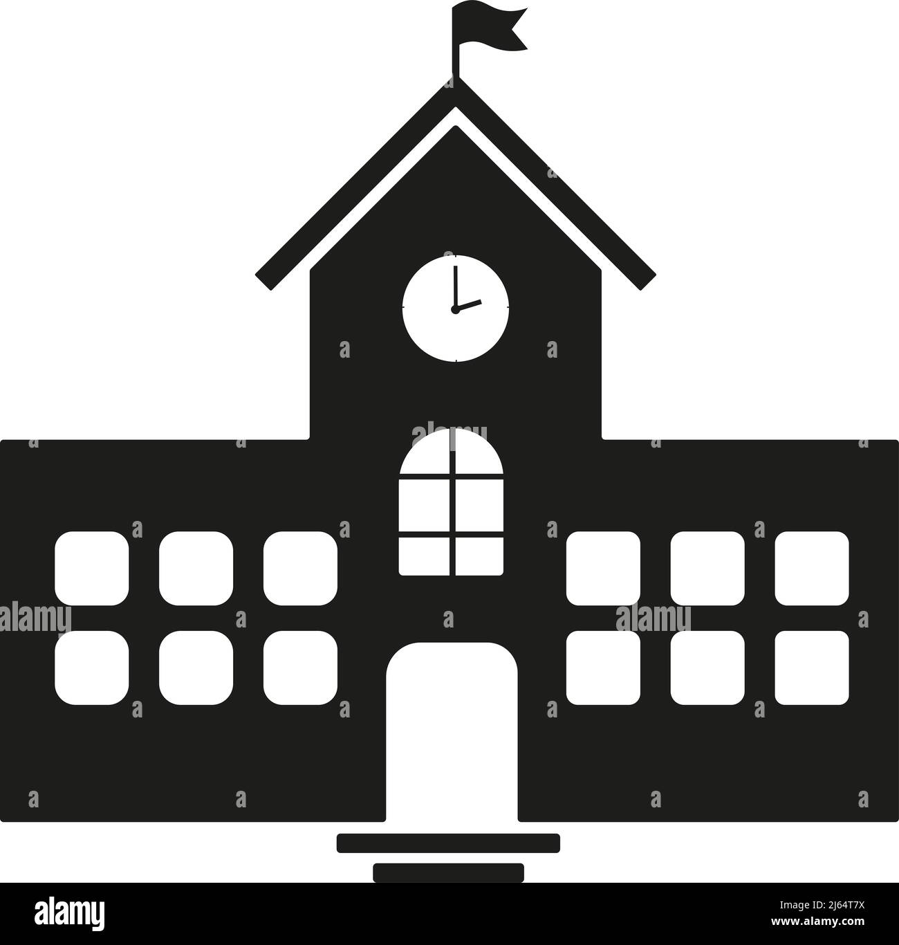 school building in black and white Stock Photo - Alamy