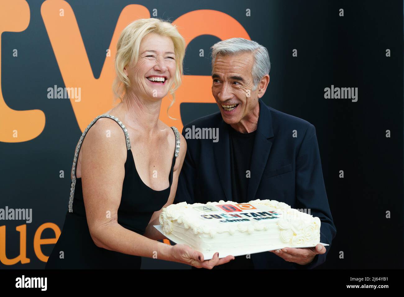 Ana Duato and Imanol Aria attend the photocall for the presentation of the new season of the TV series Cuentame in Madrid. (Photo by Atilano Garcia / SOPA Images/Sipa USA) Stock Photo
