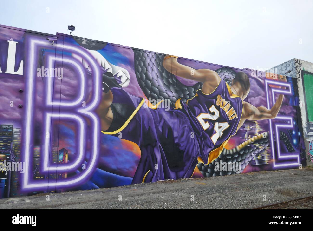 Los Angeles, California, USA 30th May 2022 A General view of atmosphere of Kobe  Bryant and Gigi Bryant Street Art Mural on May 30, 2022 in Los Angeles,  California, USA. Photo by