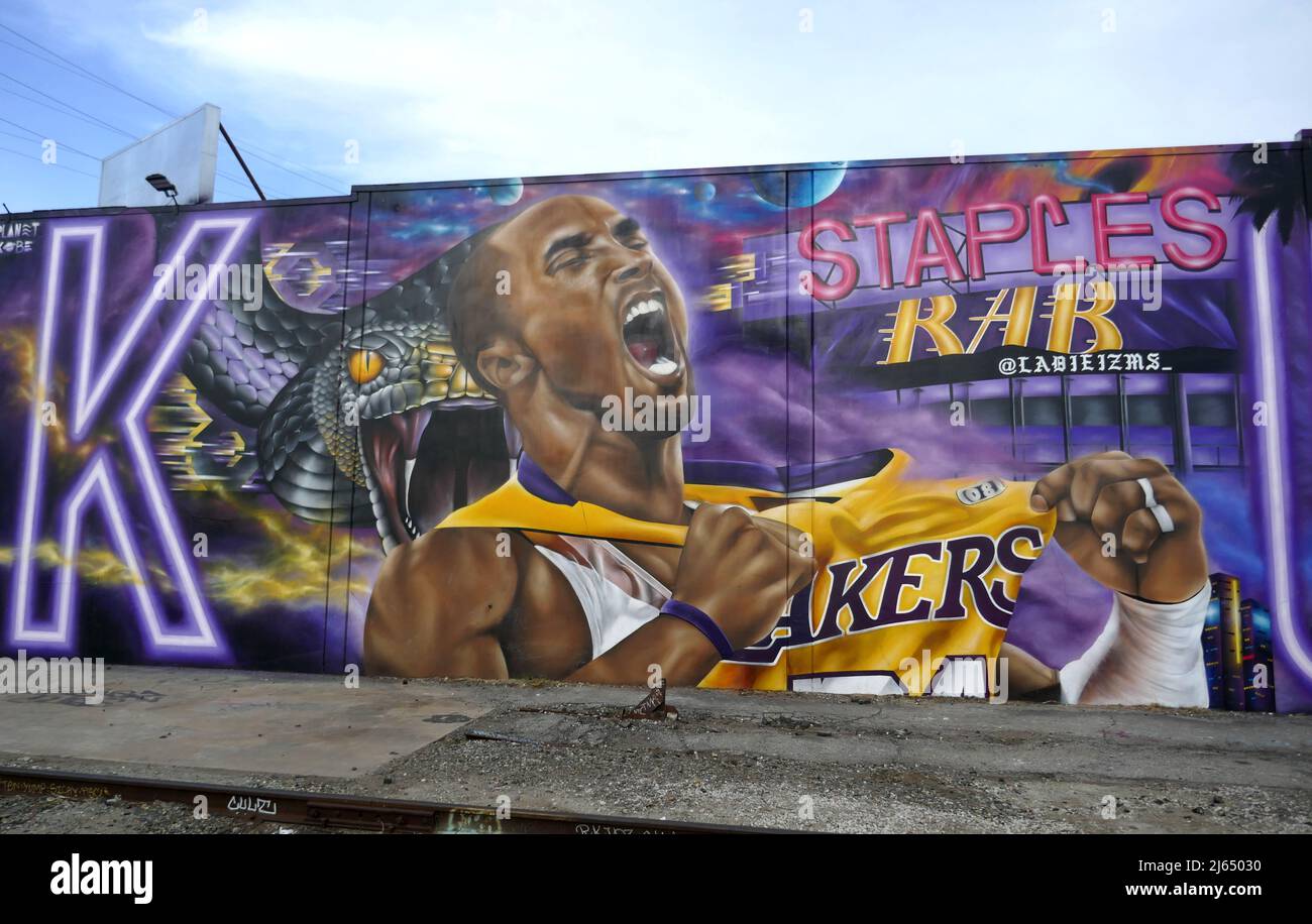 Largest Kobe Bryant Mural in Los Angeles History Unveiled by West