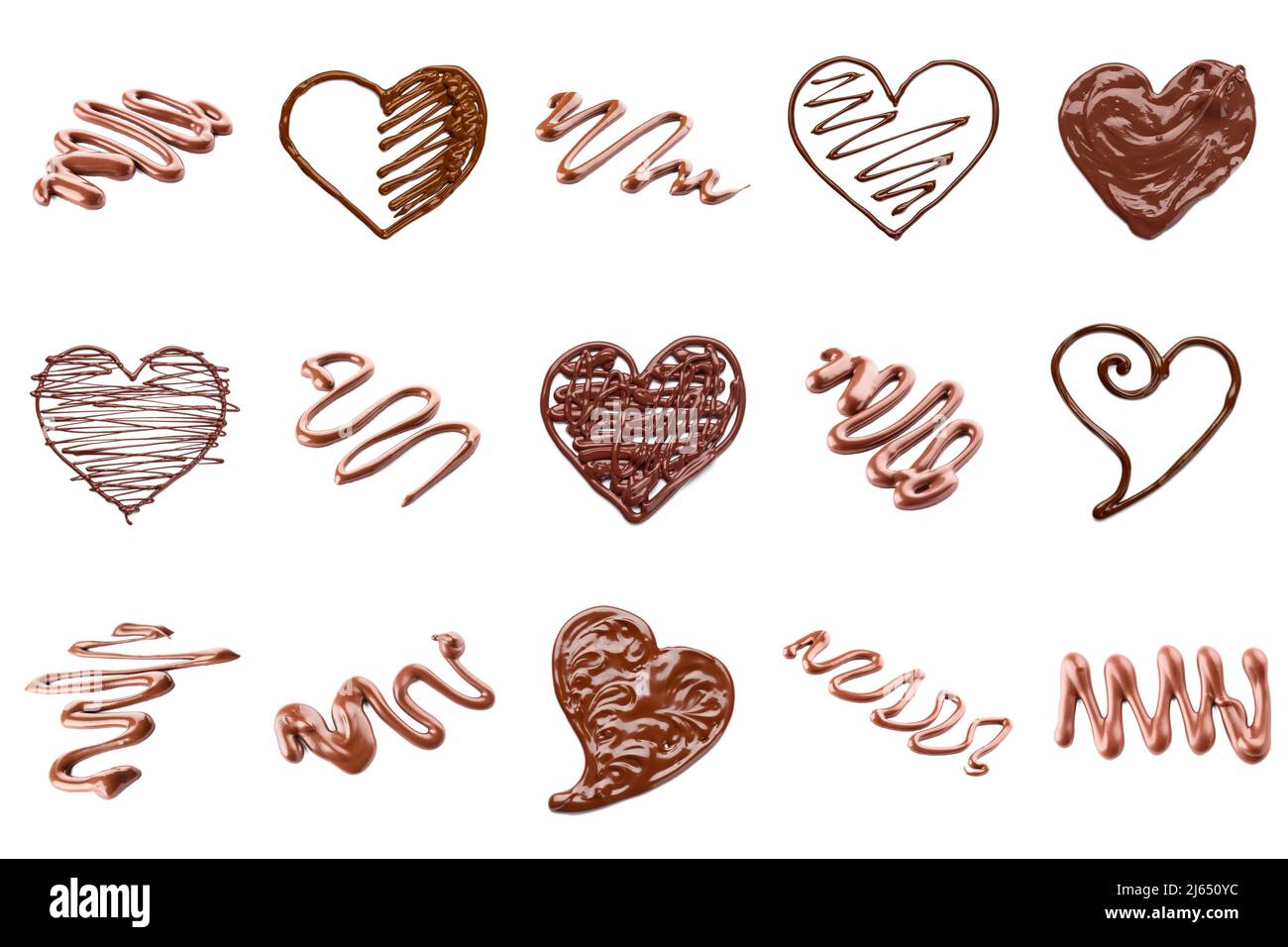 Melted chocolate heart swirl hi-res stock photography and images - Alamy