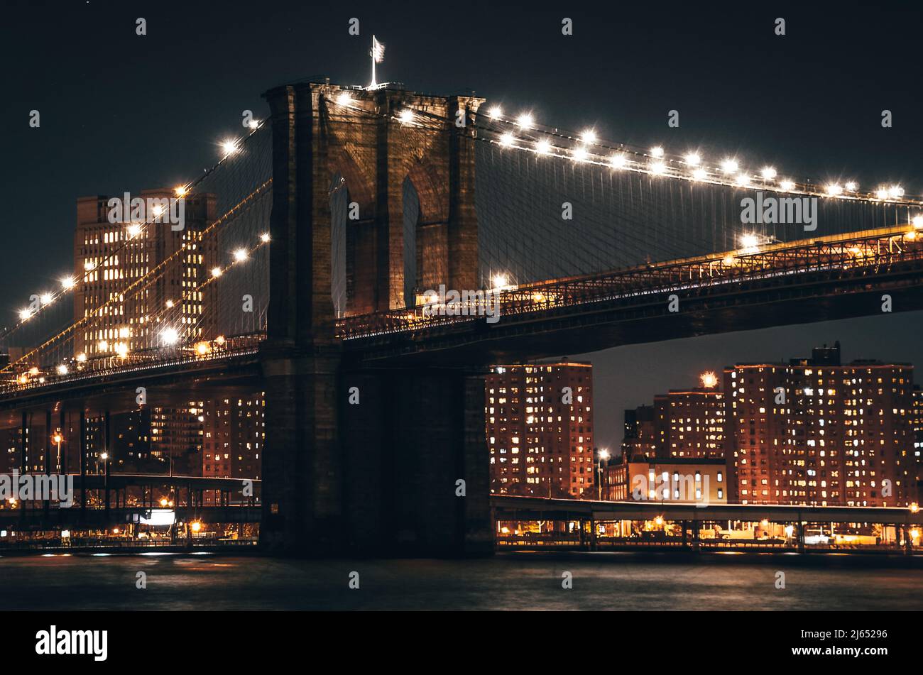 New York City Manhattan skyline and Brooklyn Bridge Stock Photo - Alamy