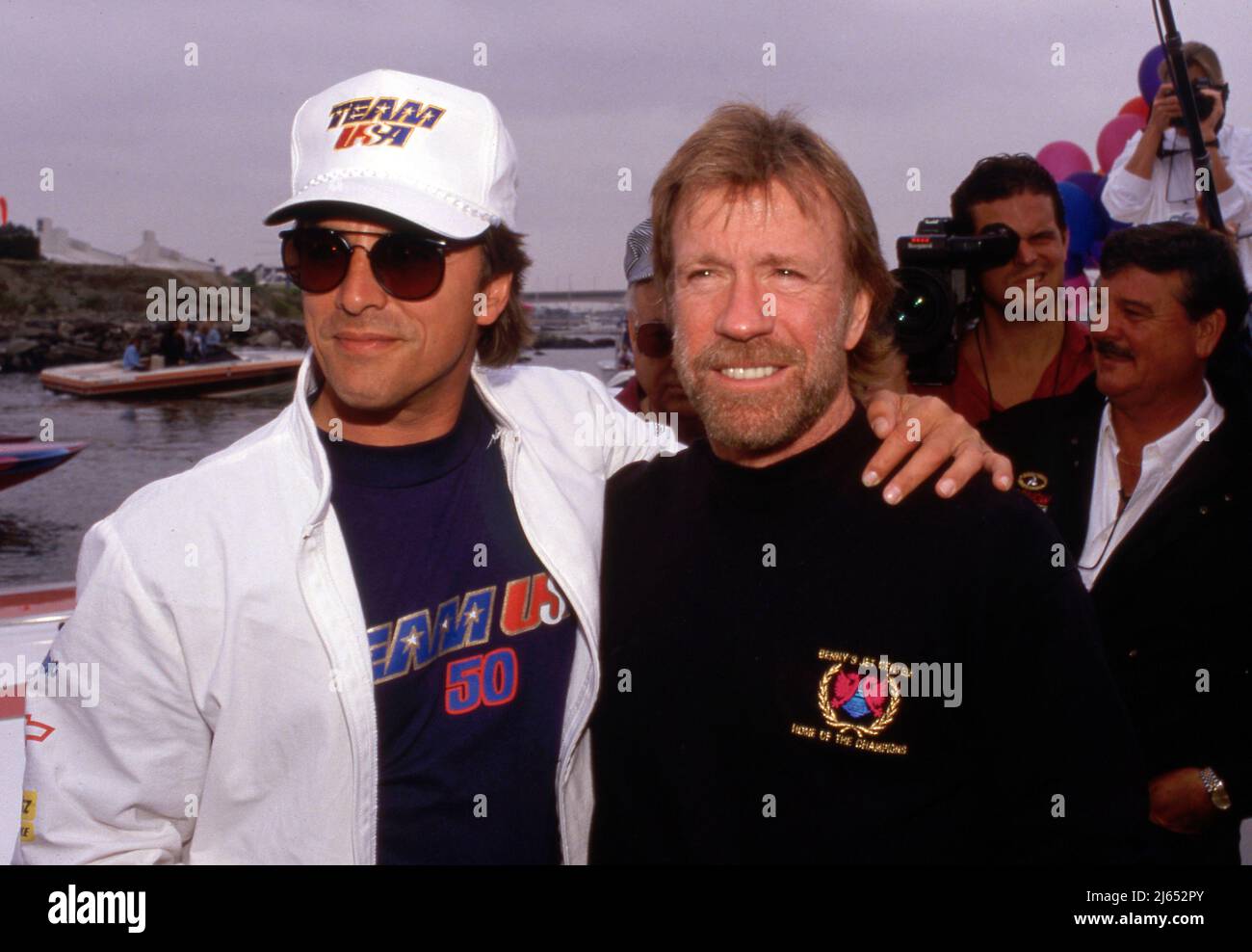 Chuck Norris and Don Johnson 1990 Credit: Ralph Dominguez/MediaPunch ...