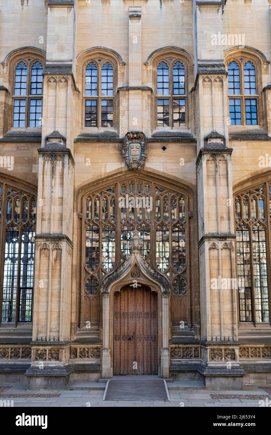 Bodleian Library Divinity School building architecture. Oxford, Oxfordshire, England Stock Photo