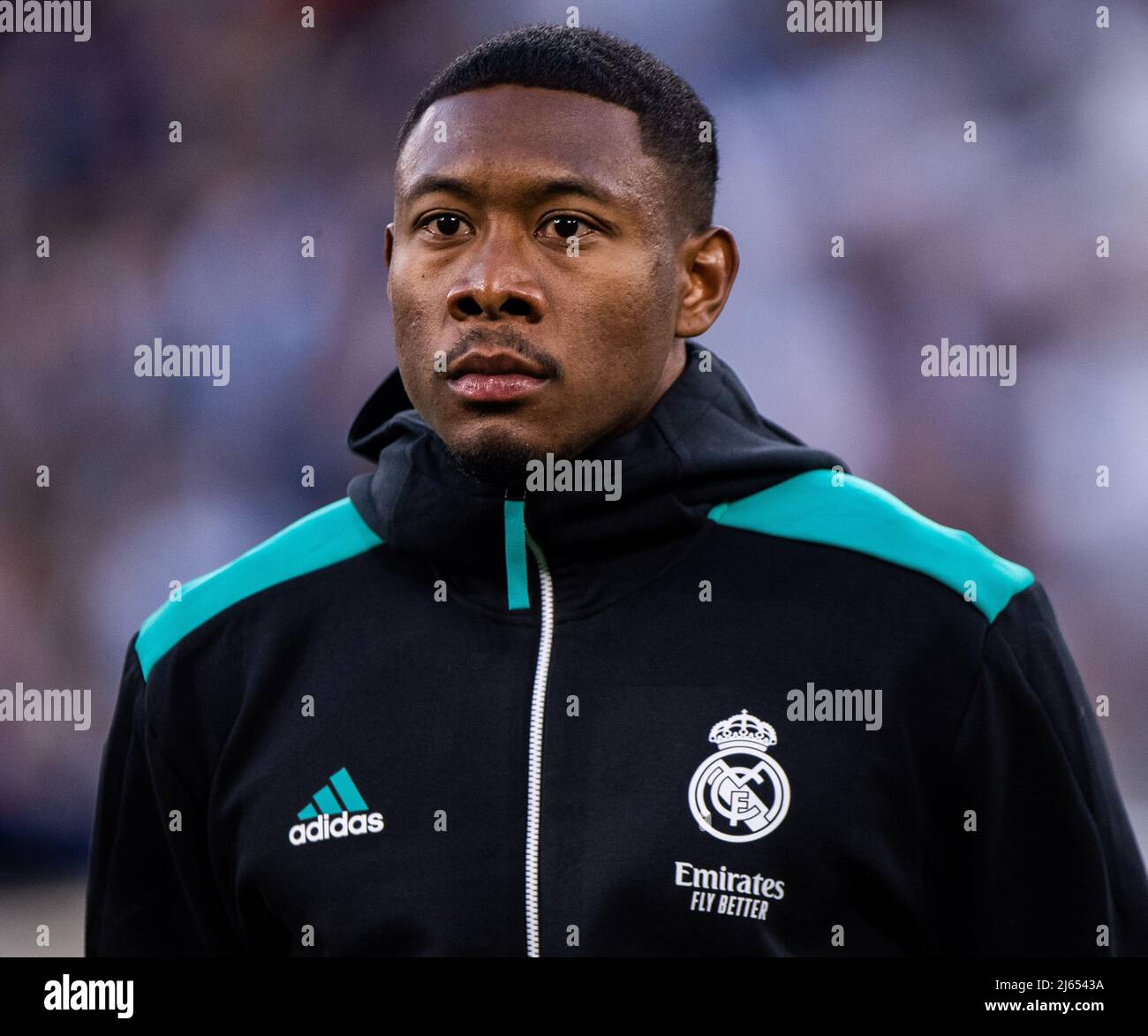 MANCHESTER, ENGLAND - APRIL 26: David Alaba during the UEFA Champions ...