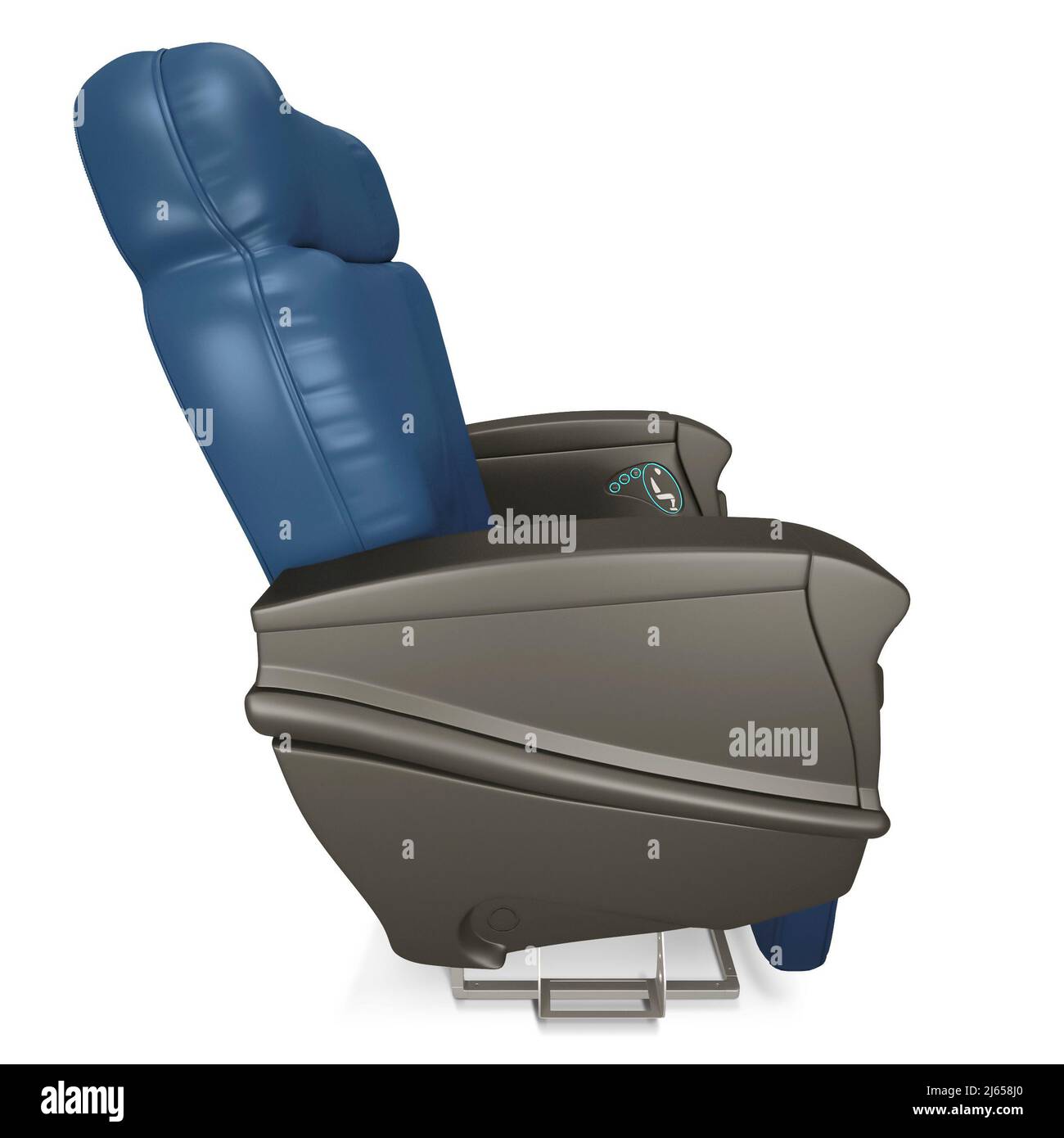 Aircraft passenger chairs with pillows. 3D rendering, First Class Airplane Chair Stock Photo Alamy