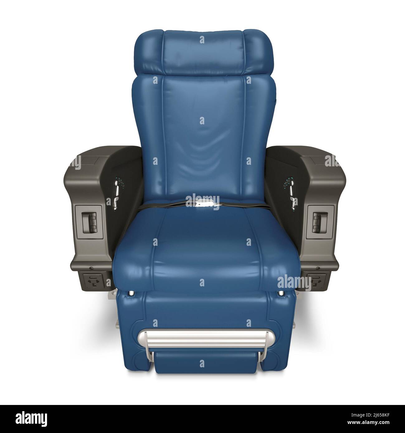 Aircraft passenger chairs with pillows. 3D rendering, First Class Airplane Chair Stock Photo Alamy