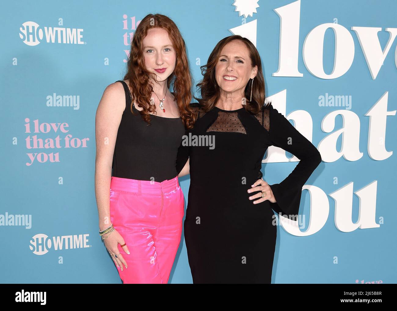 Los Angeles, USA. 27th Apr, 2022. Stella Shannon Chesnut and Molly Shannon walking on the red carpet at the premiere of Showtime's 'I Love That For You' at Pacific Design Center in Los Angeles, CA on April 27, 2022. (Photo By Scott Kirkland/Sipa USA) Credit: Sipa USA/Alamy Live News Stock Photo