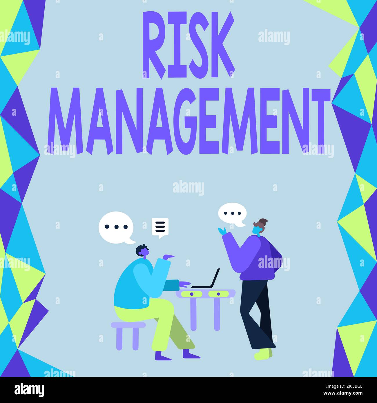 Sign displaying Risk Management. Business overview evaluation of ...