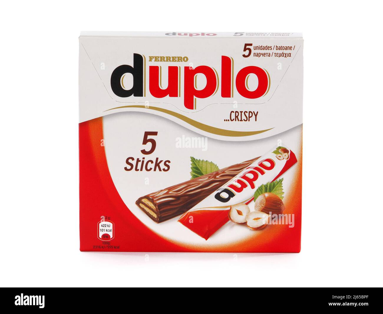 BUCHAREST, ROMANIA - JUNE 12, 2019. Duplo chocolate wafer sticks  manufactured by Italian company Ferrero Stock Photo - Alamy