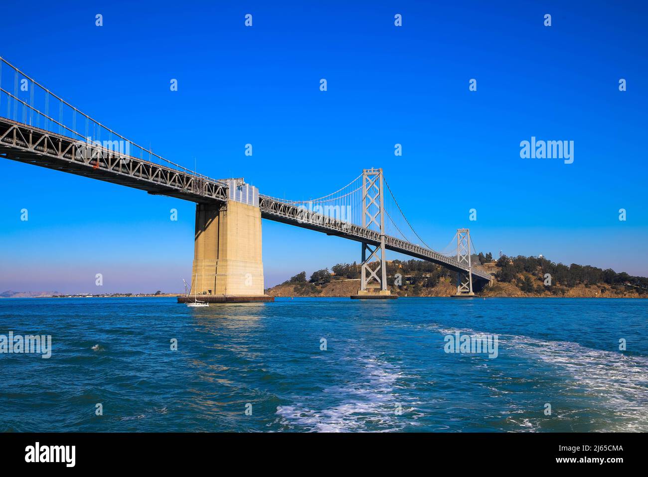 The San Francisco-Oakland Bay Bridge, also called Bay Bridge or Oakland ...