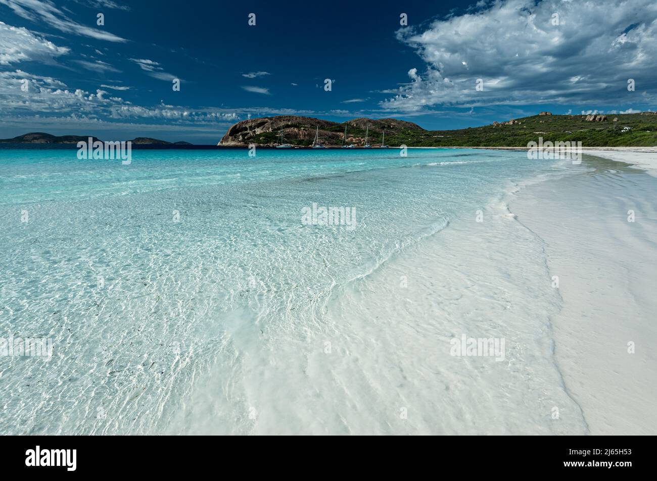 The amazing beauty of Lucky Bay in Cape Le Grand National Park. Stock Photo