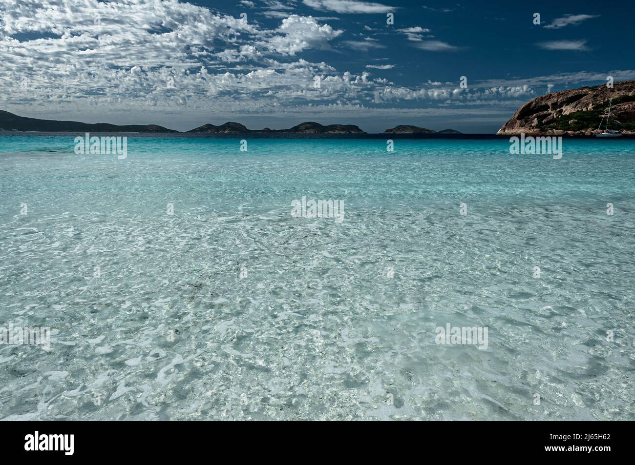 The amazing beauty of Lucky Bay in Cape Le Grand National Park. Stock Photo