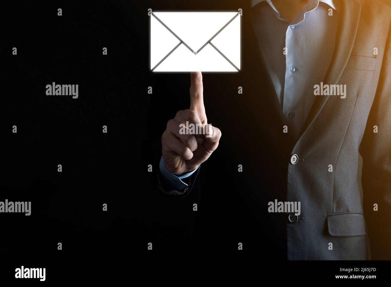Email and user icon,sign,symbol marketing or newsletter concept ...