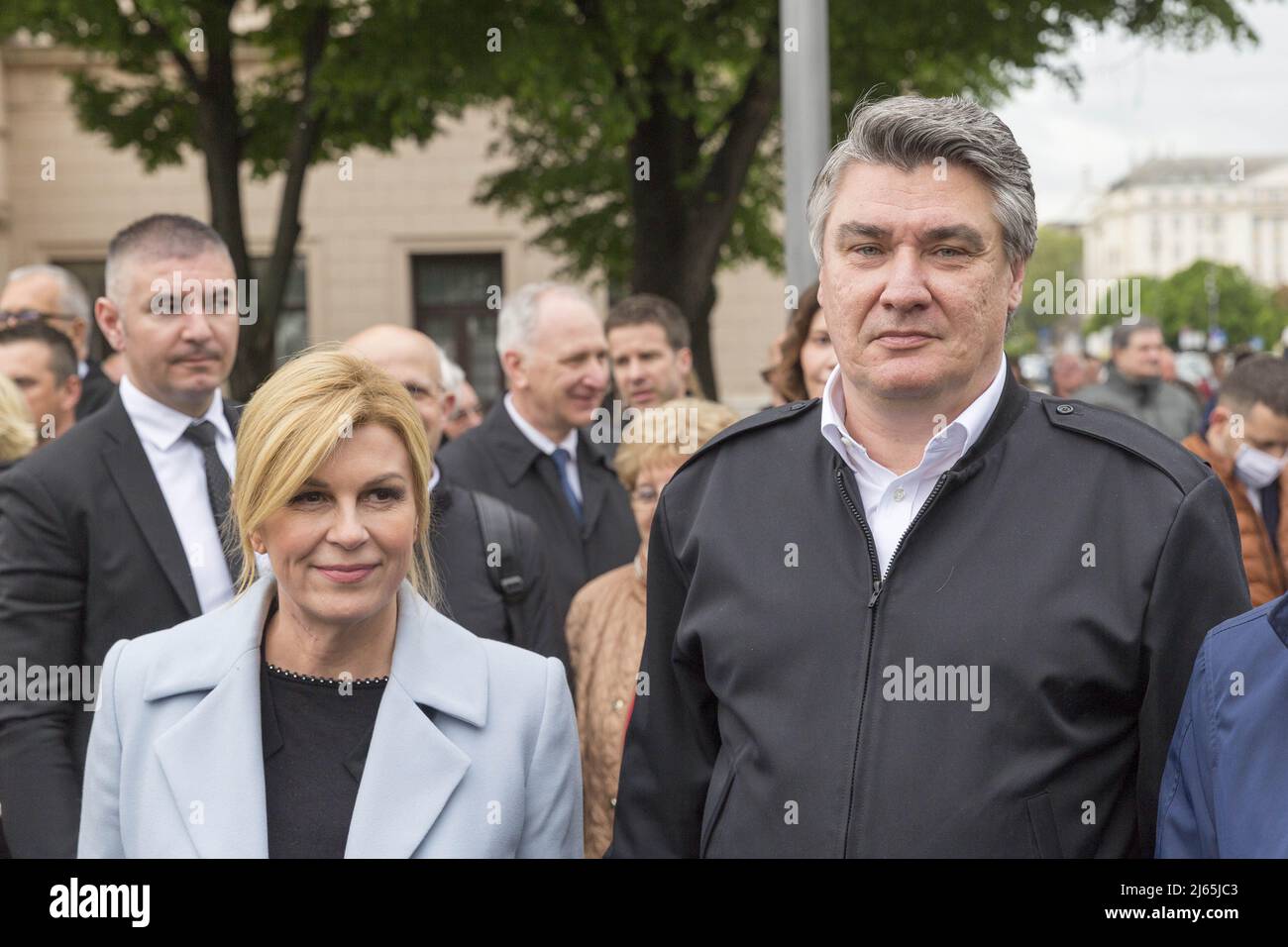 Croatian president Zoran Milanovic Stock Photo