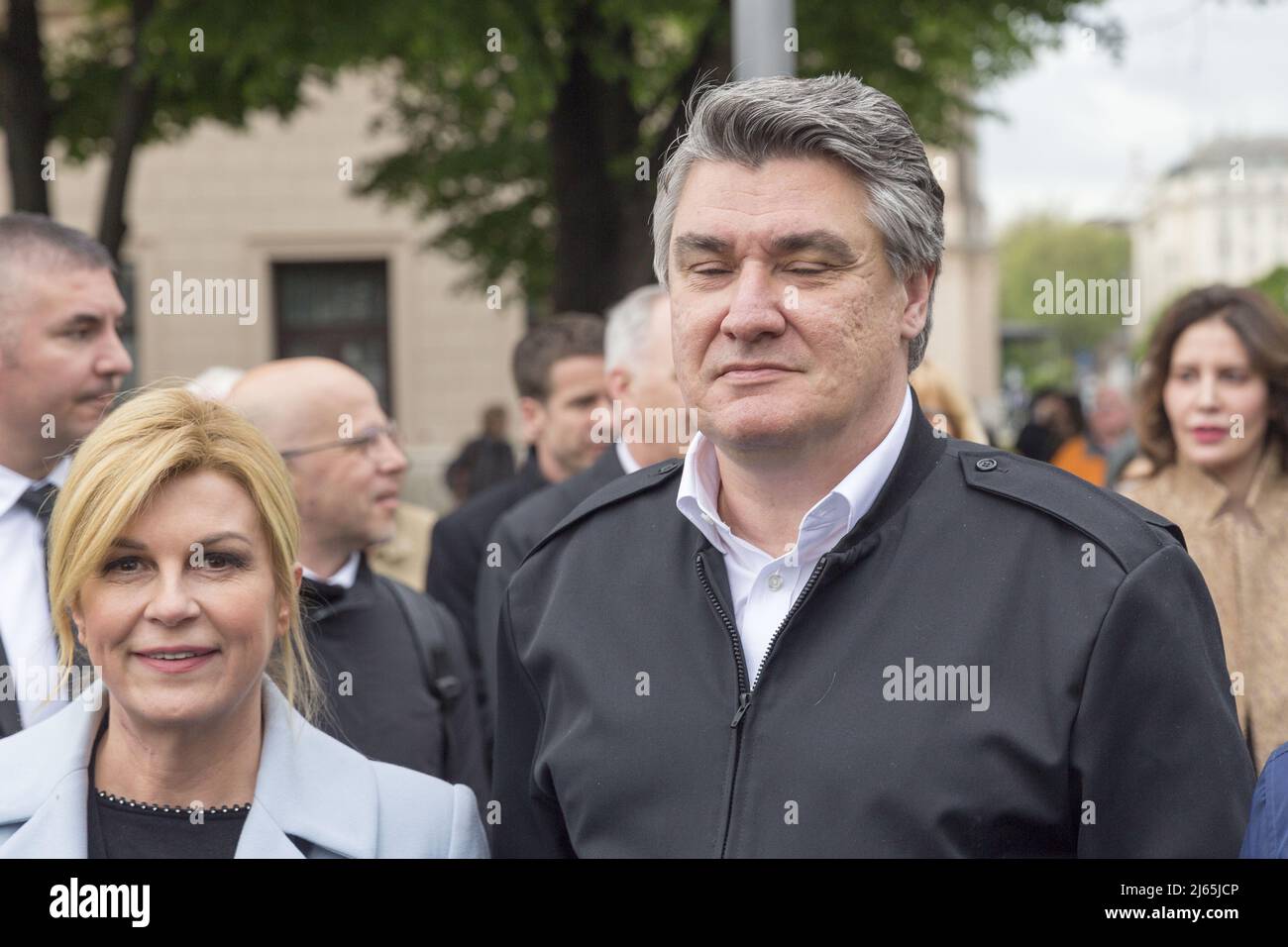 Croatian president Zoran Milanovic Stock Photo