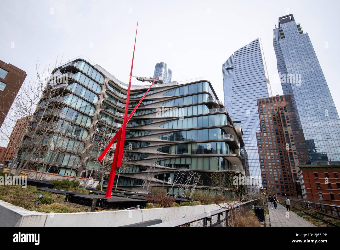 Apartment Building by The High Line Walkway in Manhattan New York City