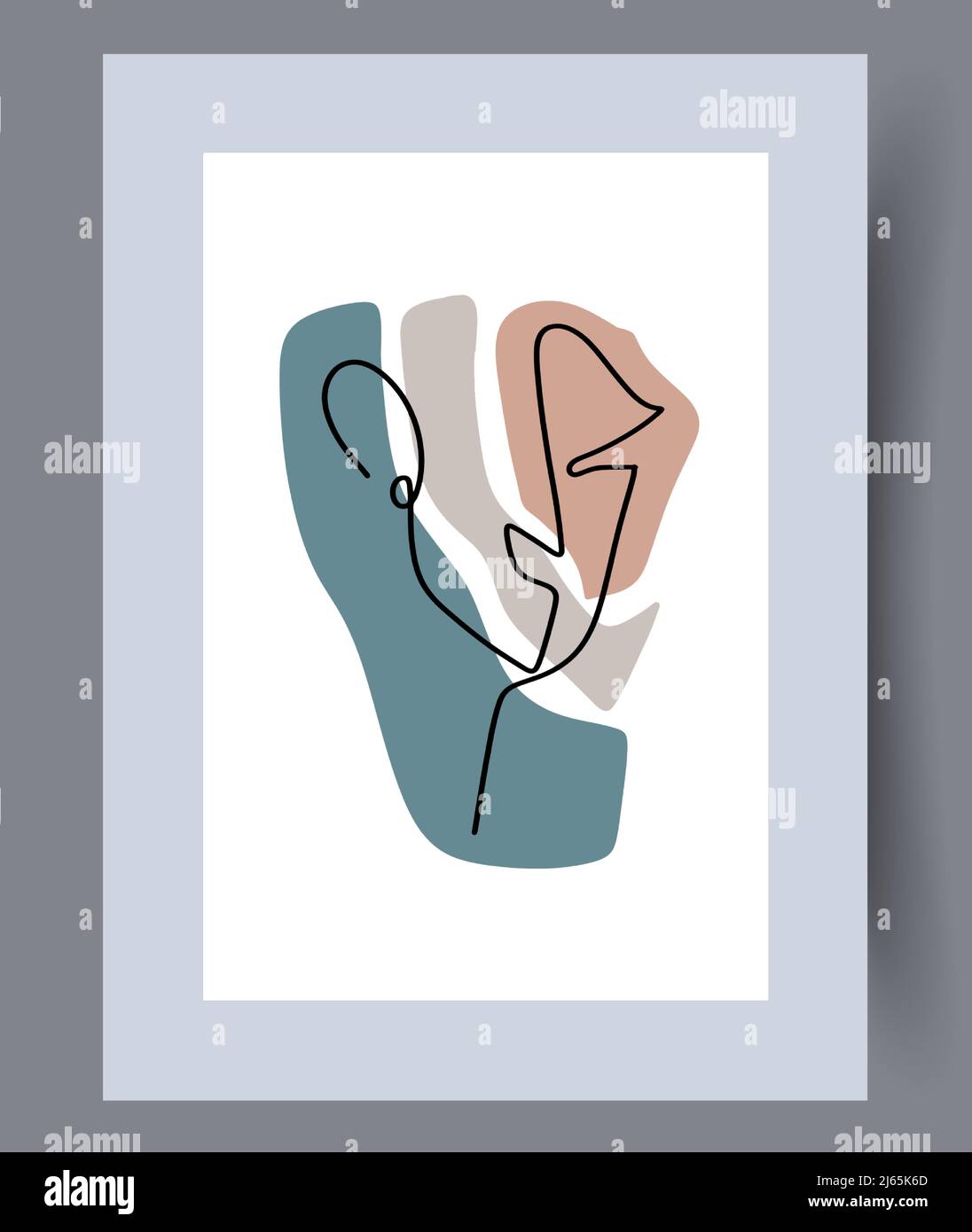 Printable wall art vector poster set vector. Stock Vector