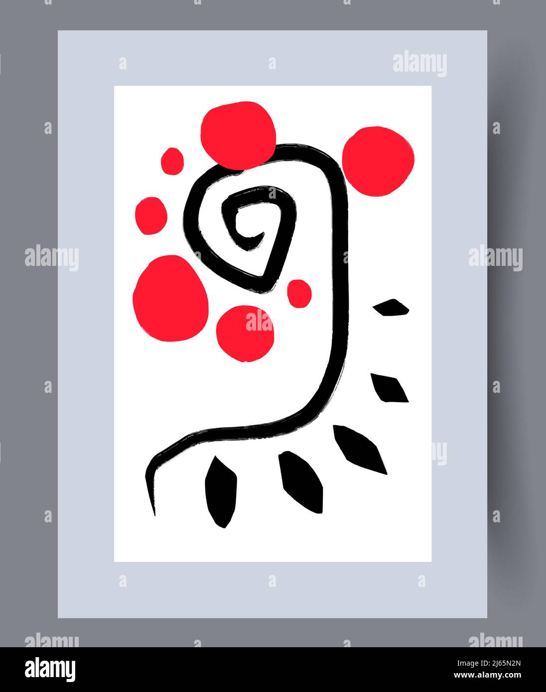 Printable wall art vector poster set vector. Stock Vector