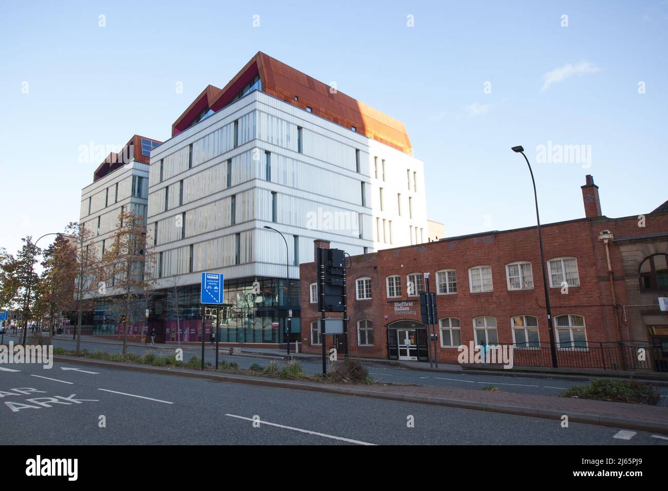 The Sheffield Hallam University, Sheffield in the United Kingdom Stock Photo