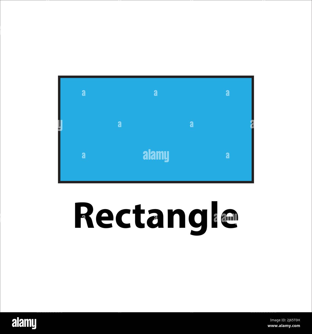 Rectangle geometric shape blue color vector Stock Vector Image & Art