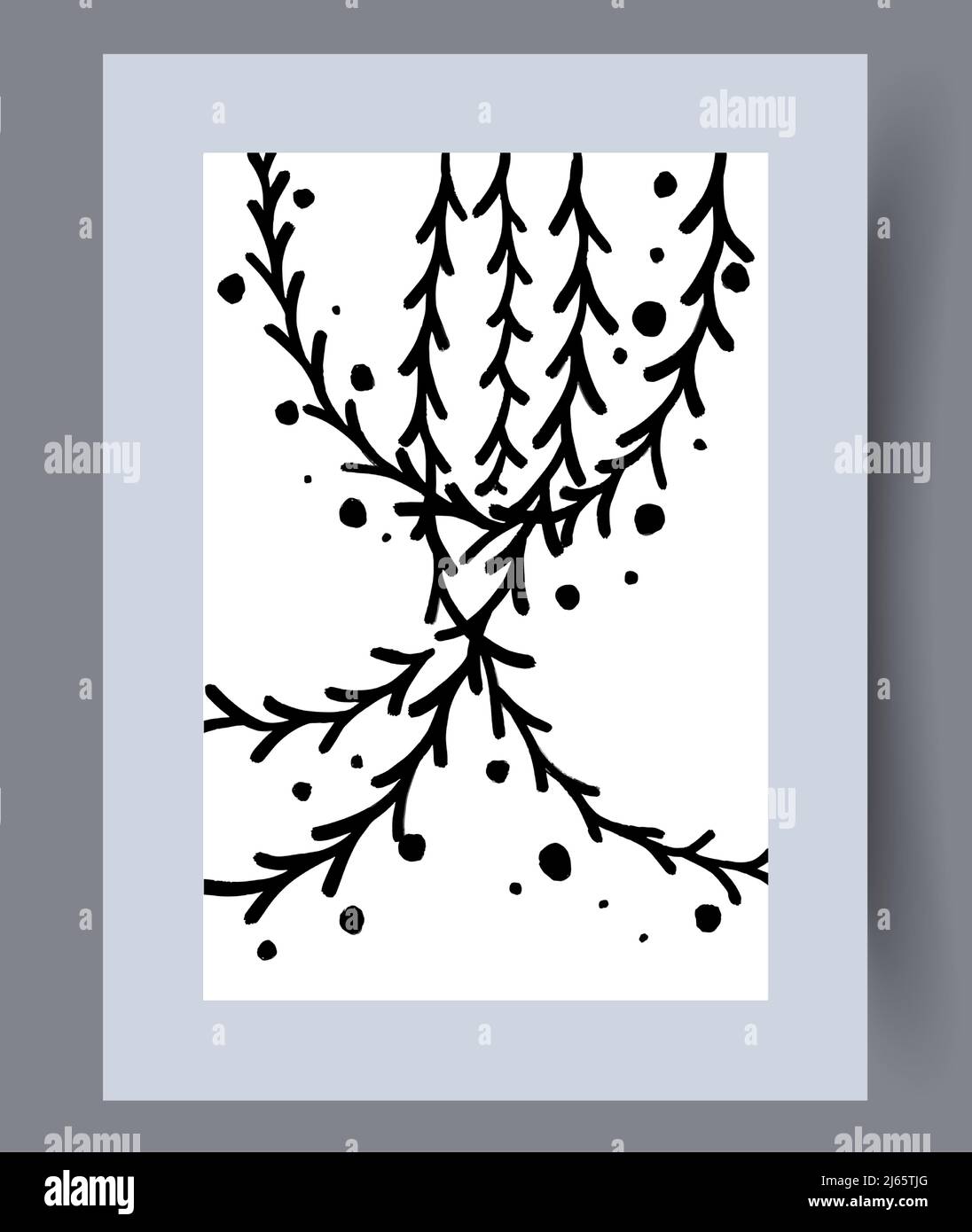 Printable wall art vector poster set vector. Stock Vector