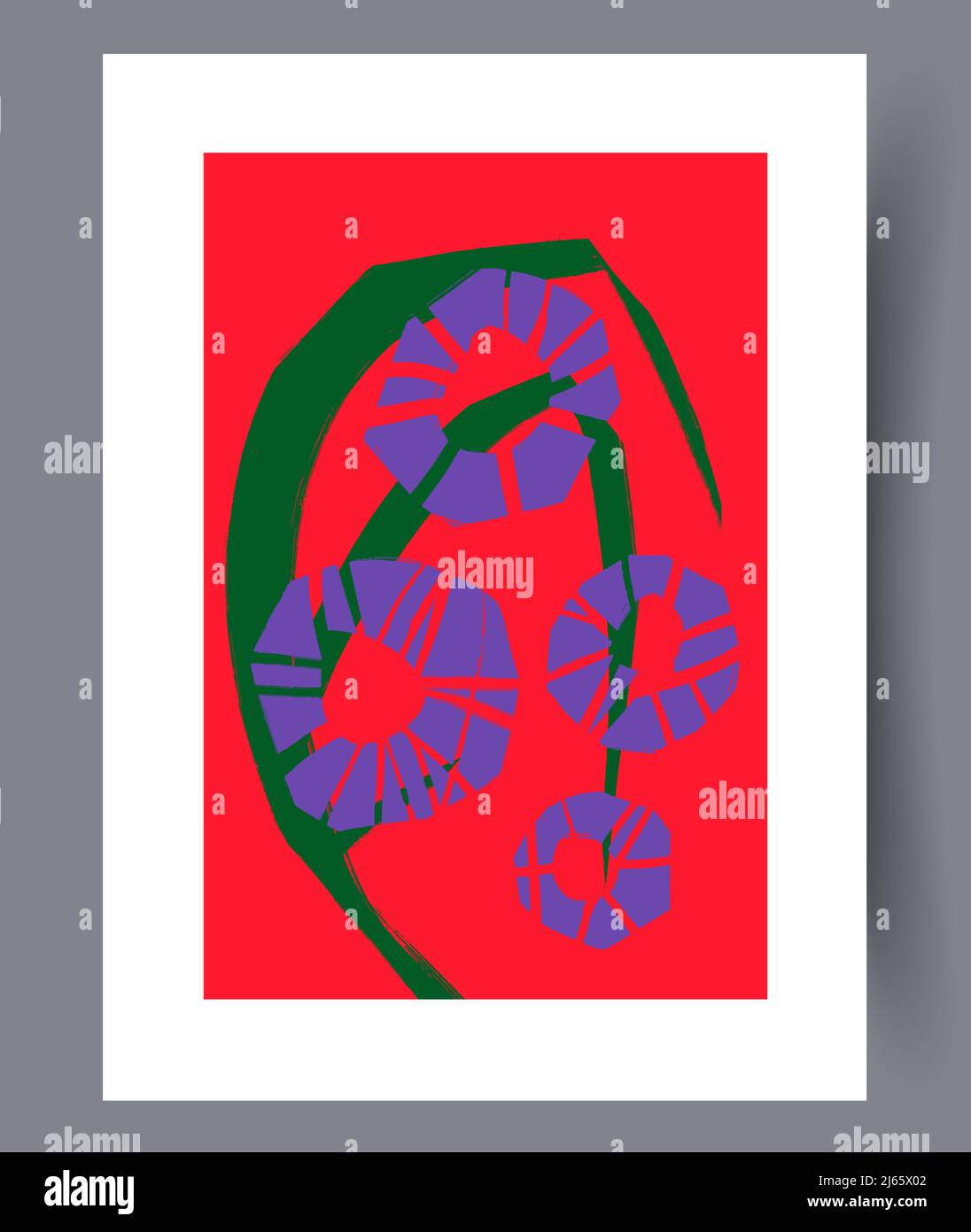 Printable wall art vector poster set vector. Stock Vector