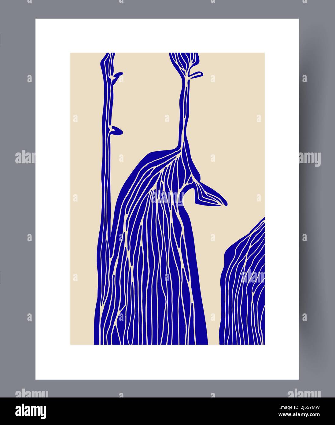 Printable wall art vector poster set vector. Stock Vector