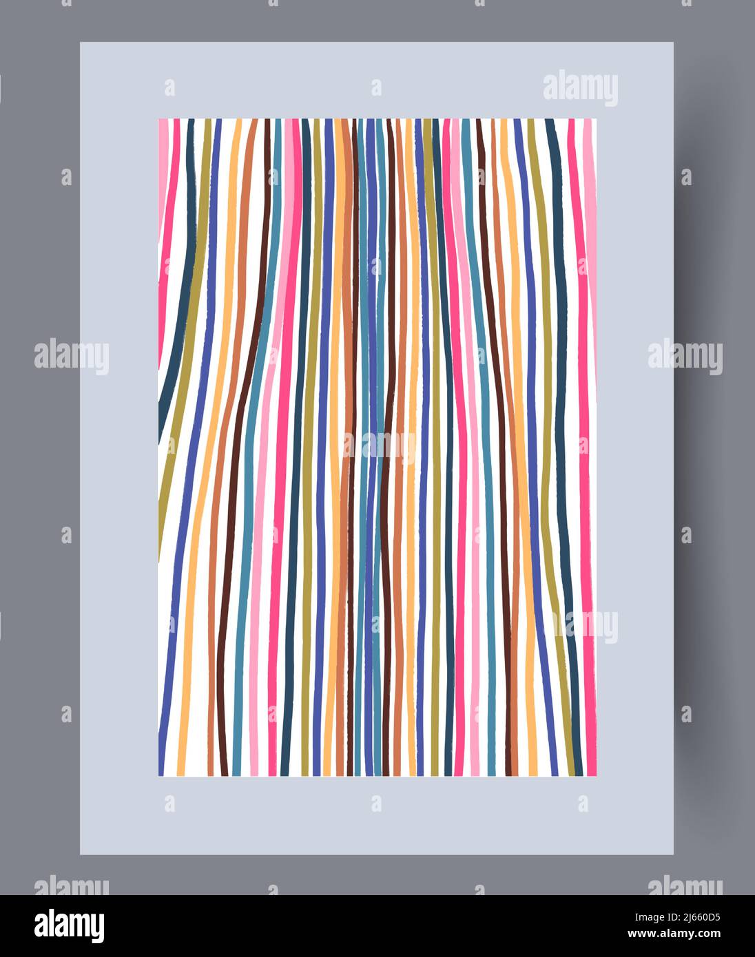 Printable wall art vector poster set vector. Stock Vector