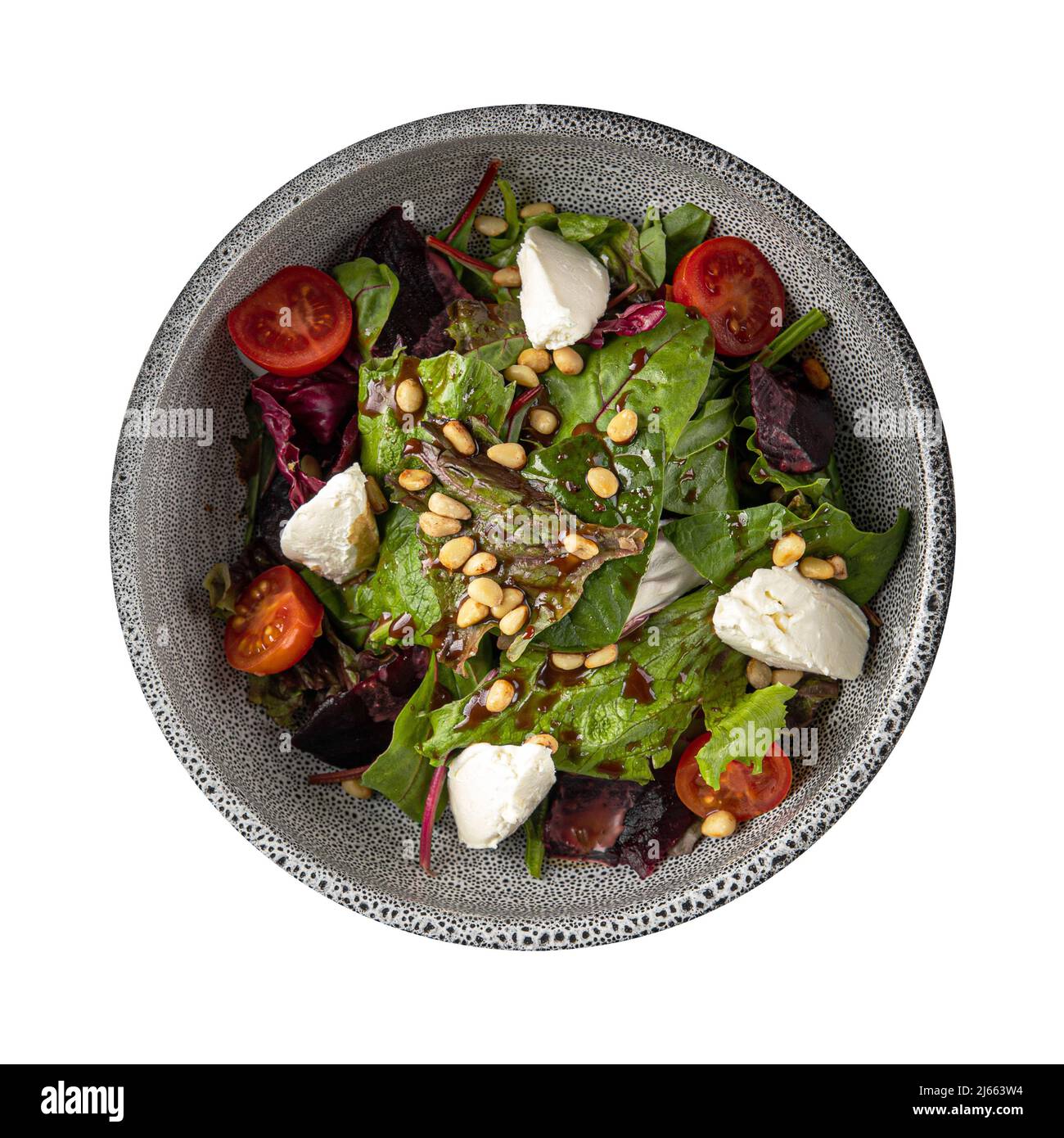 Isolated portion of beetroot salad Stock Photo