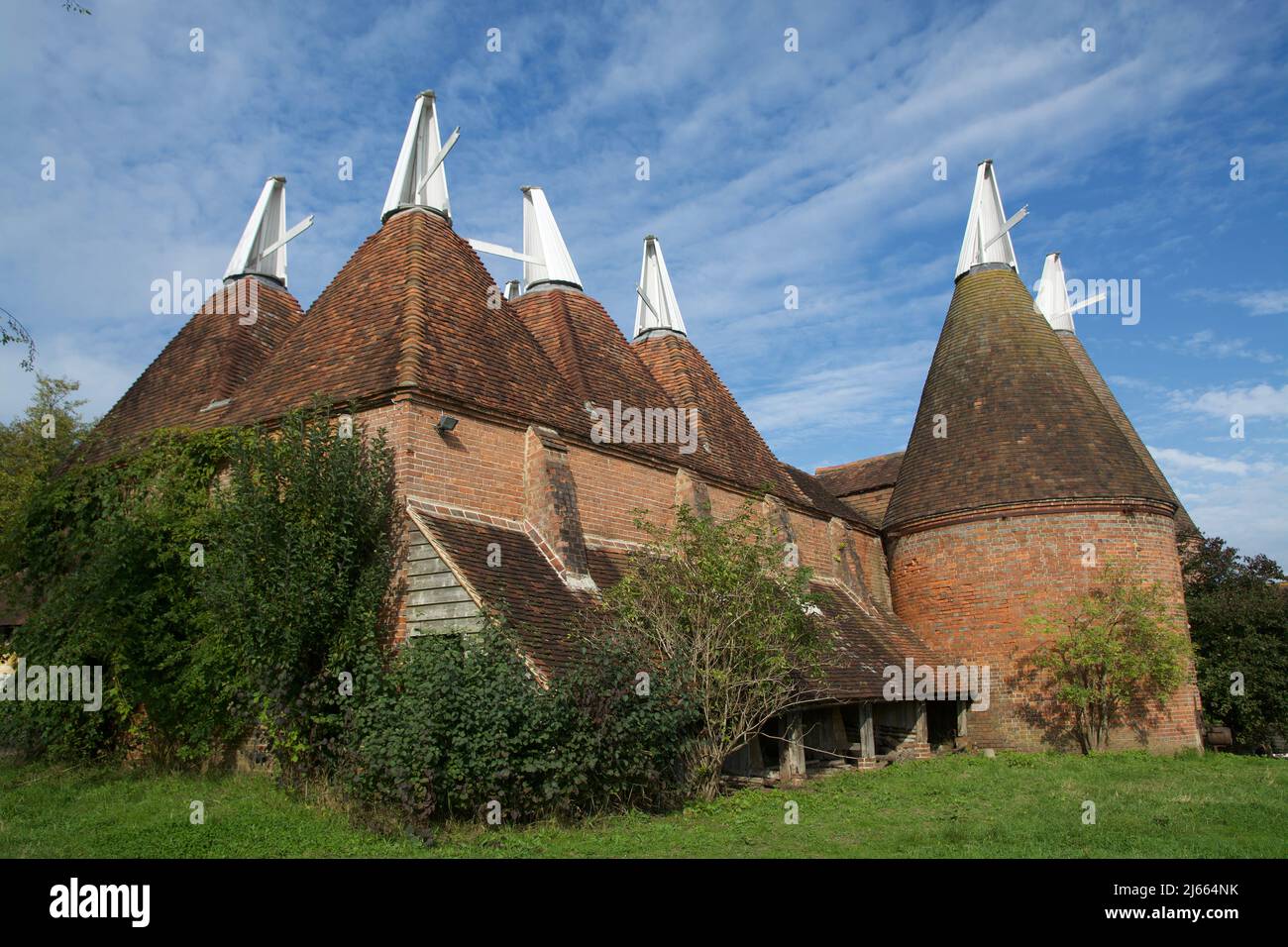 A complex of oast houses in Kent Stock Photo