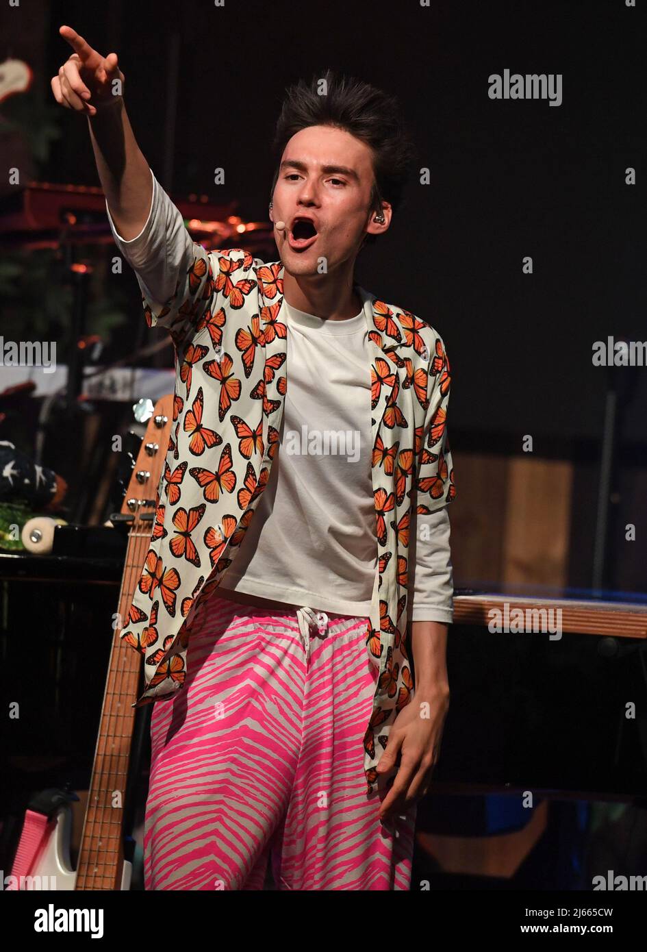 Fort Lauderdale FL, USA. 27th Apr, 2022. Jacob Collier performs during the Djesse World Tour at