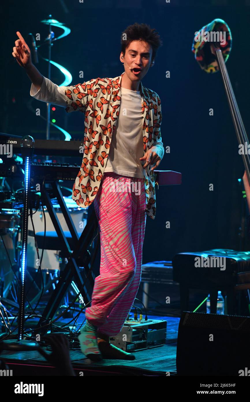 Fort Lauderdale FL, USA. 27th Apr, 2022. Jacob Collier performs during