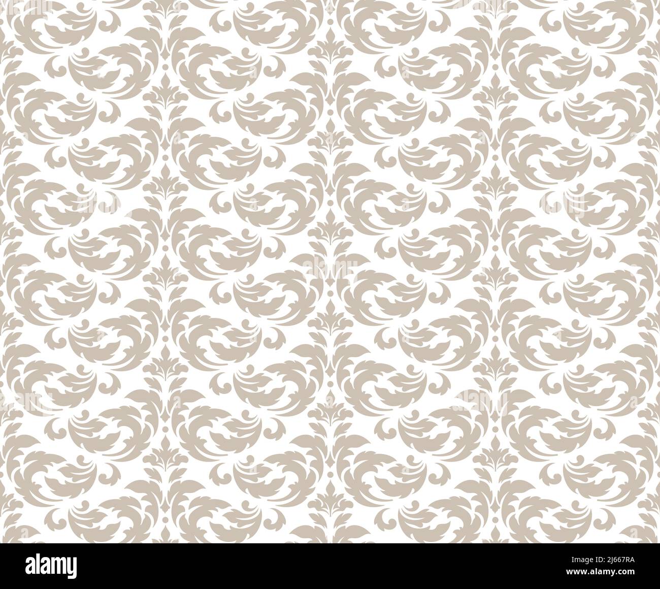 Damask seamless pattern element. Vector floral damask ornament vintage ...