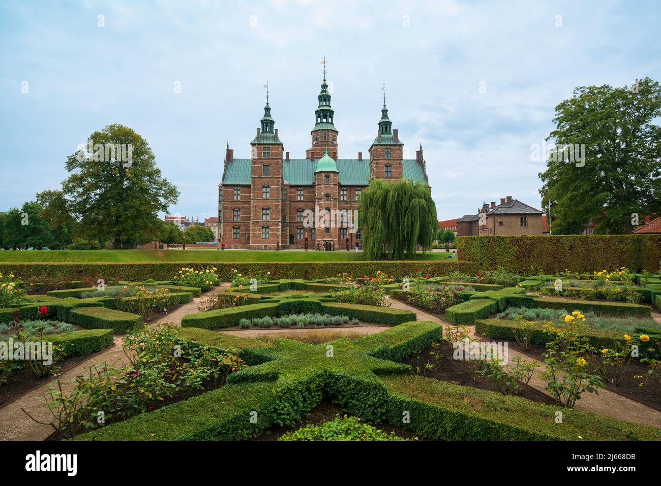 Copenhagen / Denmark - 09.20.2016: Rosenborg Castle (Danish: Kongens Have literally The King's Garden) built in 1606 by Christian IV. Stock Photo