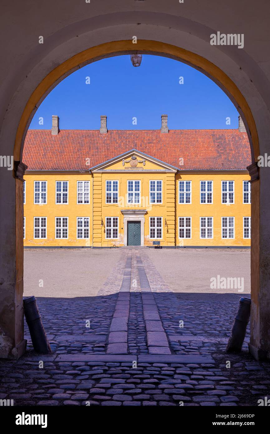 Roskilde Mansion (Danish: Det Gule Palæ), Roskilde Palace, Roskilde, Denmark Stock Photo