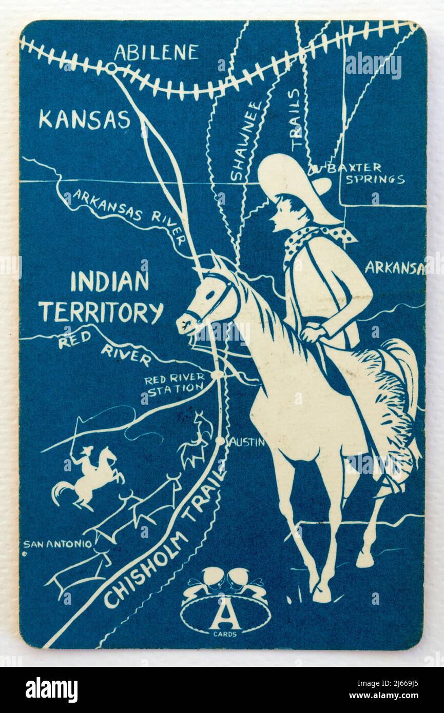 Trail Drive Playing Card Stock Photo