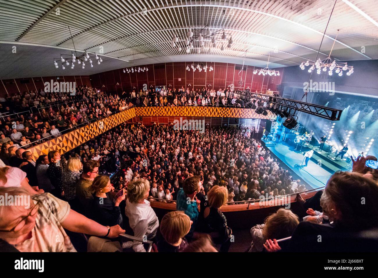 Copenhagen, Denmark 25th, April 2022. Concert goers attend a live